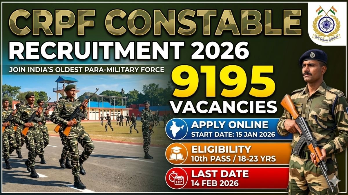 CRPF Constable Recruitment 2026